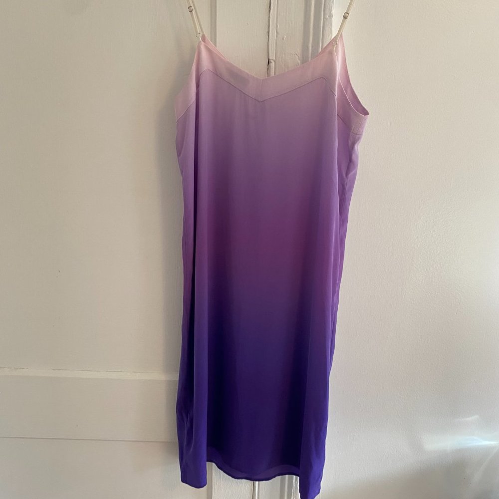 EQUIPMENT Jules Ombre Slip Dress In Hyacinth